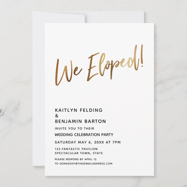 Invitación ¡Fuimos Elopos! Mínima celebración de caligrafía d (Anverso)