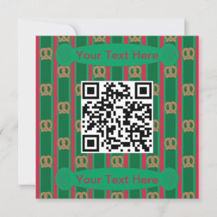 Invitación Fun and Fancy Pretzel QR