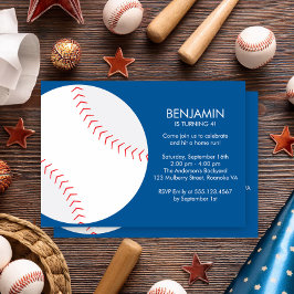 Invitación Fun Baseball Tema de cumpleaños