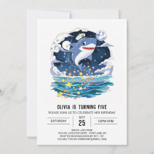 Invitación Fun Blue Pastel Sharthday