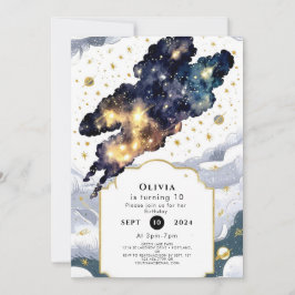 Invitación Fun Boho Space Cumpleaños