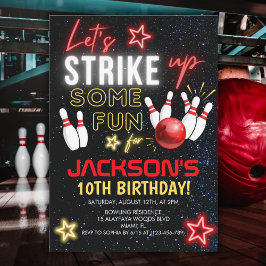 Invitación Fun Bowling party for Kids