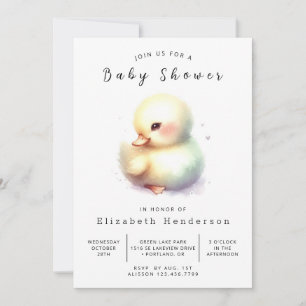 Invitación Fun Digital Duck Baby Shower