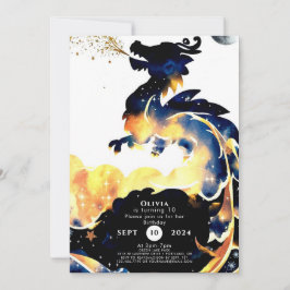 Invitación Fun Dragon mítico cumpleaños