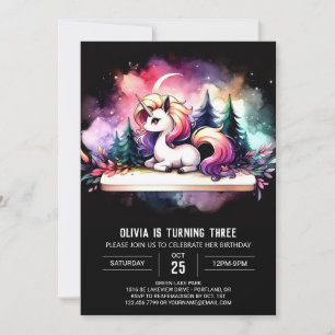 Invitación Fun Elegant Horse Cumpleaños
