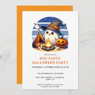 Invitación Fun fantasma Boo-Tastic Fiesta de Halloween