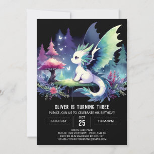 Invitación Fun Fantasy Dragon cumpleaños