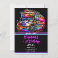 Fun Fiesta Bus Luces Luminosas Brillantes Fiesta d