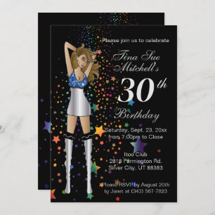 Invitación Fun Fiesta Chica cumpleaños