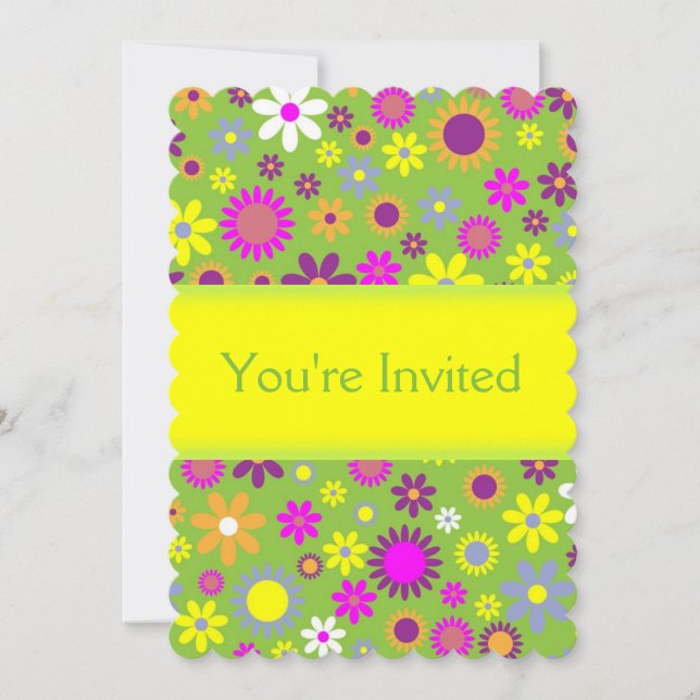 Invitación Fun Floral (Anverso)