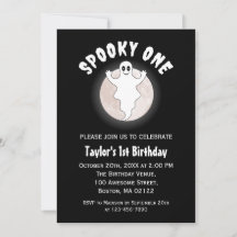 Fun Fun Fantasma De Halloween Primer Cumpleaños