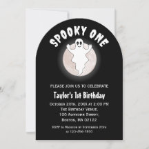 Fun Fun Fantasma De Halloween Primer Cumpleaños