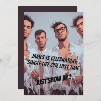 Invitación Fun Funny Bachelor Party Invitation