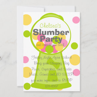 Invitación Fun Gumball Machine