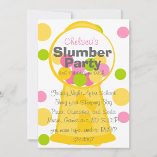 Invitación Fun Gumball Machine