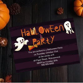 Invitación Fun Halloween Party fantasmagórico - Gorra de fant