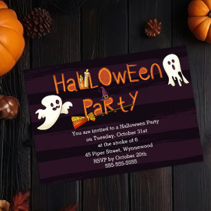 Invitación Fun Halloween Party fantasmagórico - Gorra de fant