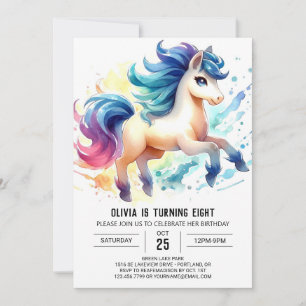 Invitación Fun Kids Horse Birthday