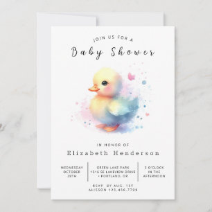 Invitación Fun Online Duck Baby Shower