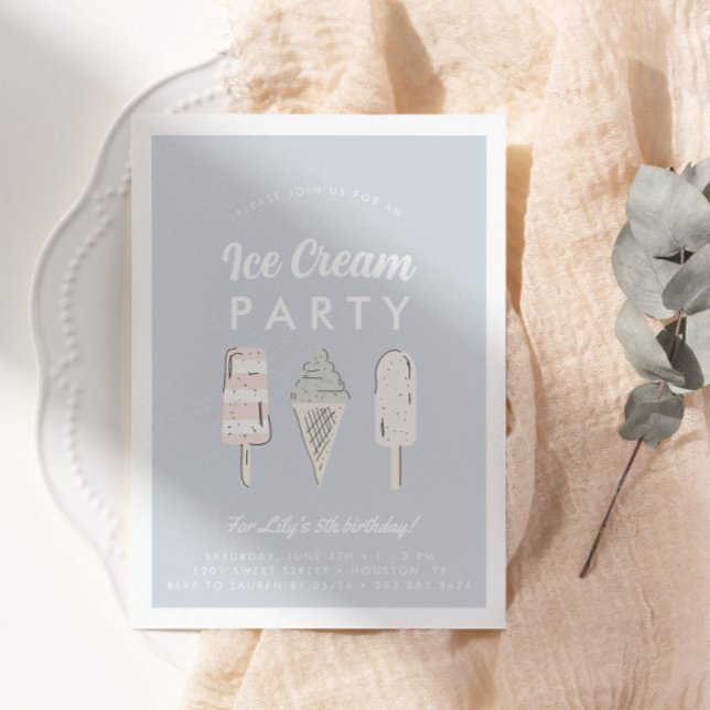 Invitación Fun Pastel Ice Cream Fiesta de Cumpleaños (Subido por el creador)