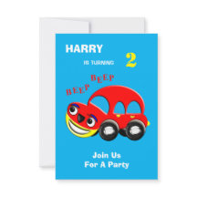 Fun Personalizado Car Tema Cumpleaños