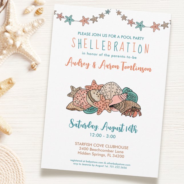 Invitación Fun Pool Fiesta Couples Beach Baby Shower (Subido por el creador)