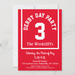 Invitación Fun Saddlecloth Derby Puntos Fiestas de la carrera