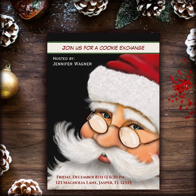 Invitación Fun Santa Cookie Personalizados Navidades (Subido por el creador)