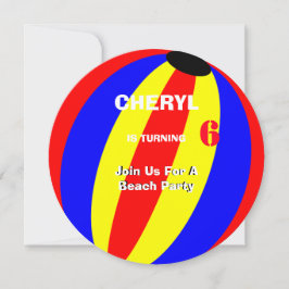 Invitación Fun Summer Beach Ball Personalizado