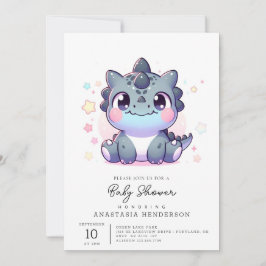 Invitación Fun Sweet Dinosaur Baby Shower
