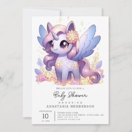 Invitación Fun Unicorn Baby Shower