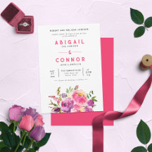 Fun Vibrant Violet Fuchsia Floral