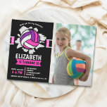 Invitación Fun Volleyball Girl Birthday<br><div class="desc">Have fun with our volleyball themed birthday design! Perfect for your little athlete, this vibrant invitation features a lively illustration of a volleyball, setting the stage for an exciting celebration. Ideal for boys and girls who love to play, this design promises a party full of energy, fun and lots of...</div>
