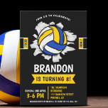 Invitación Fun Volleyball Kids Birthday<br><div class="desc">Have fun with our volleyball themed birthday design! Perfect for your little athlete, this vibrant invitation features a lively illustration of a volleyball, setting the stage for an exciting celebration. Ideal for boys and girls who love to play, this design promises a party full of energy, fun and lots of...</div>