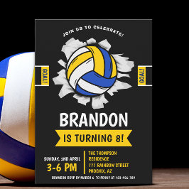Invitación Fun Volleyball Kids Birthday