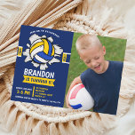 Invitación Fun Volleyball Kids Birthday<br><div class="desc">Have fun with our volleyball themed birthday design! Perfect for your little athlete, this vibrant invitation features a lively illustration of a volleyball, setting the stage for an exciting celebration. Ideal for boys and girls who love to play, this design promises a party full of energy, fun and lots of...</div>