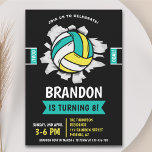 Invitación Fun Volleyball Kids Birthday<br><div class="desc">Have fun with our volleyball themed birthday design! Perfect for your little athlete, this vibrant invitation features a lively illustration of a volleyball, setting the stage for an exciting celebration. Ideal for boys and girls who love to play, this design promises a party full of energy, fun and lots of...</div>