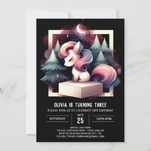Invitación Fun Whimsical Horse Birday