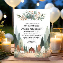 Invitación Fun Wild Mother To Be Wood Woodland Baby Shower