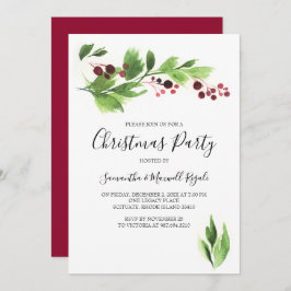 Invitación Función navidades Invitan a las Berries y la veget