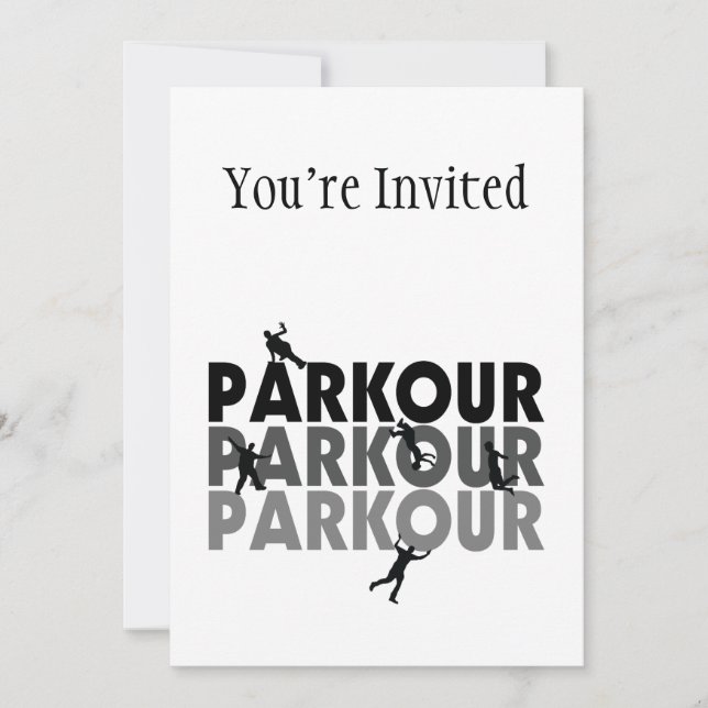 Invitación Funcionamiento sin Parkour (Anverso)
