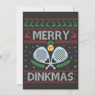 Invitación Funcionarios Navidades feos de Dinkmas suéter balo