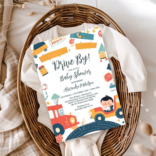 Invitación Fundido Vehículo Cars Boy Baby Shower (Subido por el creador)