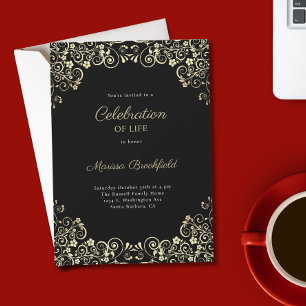 Invitación Funeral Celebration of Life Memorial Service