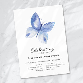 Invitación Funeral de la mariposa azul