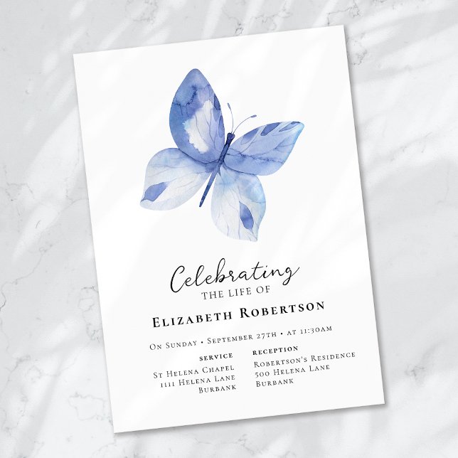 Invitación Funeral de la mariposa azul (Subido por el creador)