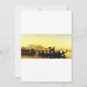 Invitación Funeral de una Momia en el Nilo por Frederick Arth