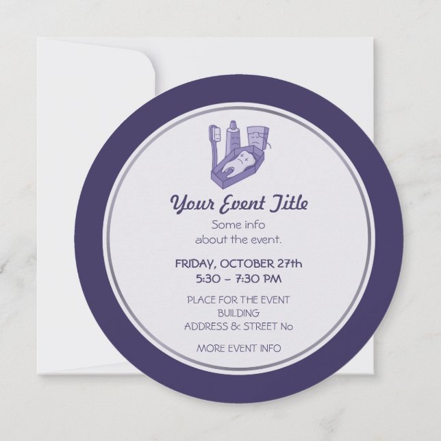Invitación Funeral dental (Reverso)