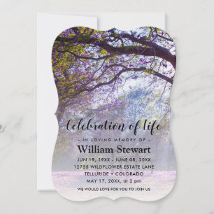 Invitación Funeral moderno   Celebración de la vida