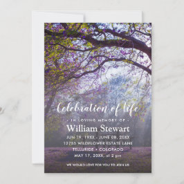 Invitación Funeral moderno | Celebración de la vida